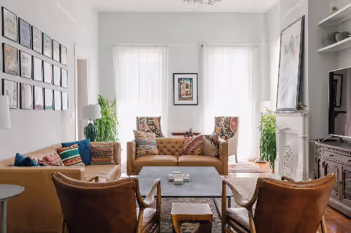 Living area at The Mazant: Renovated 1880s Bywater Mansion w/Pool