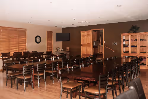 Dining at Magnificent 8000 Sq. Ft. Lodge w/ Private Lake