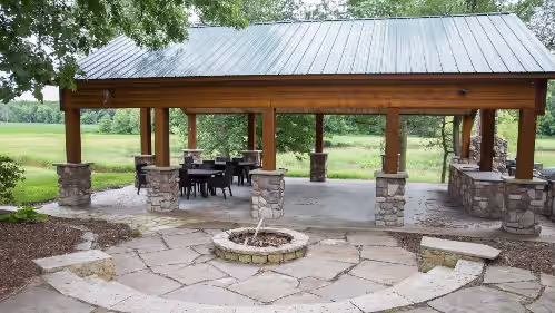 Secluded Executive Log Cabin Lodge with 68 ft Pool on 102 acres, photo 4