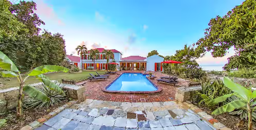 Pool at Large house on historic estate ocean views incredible location