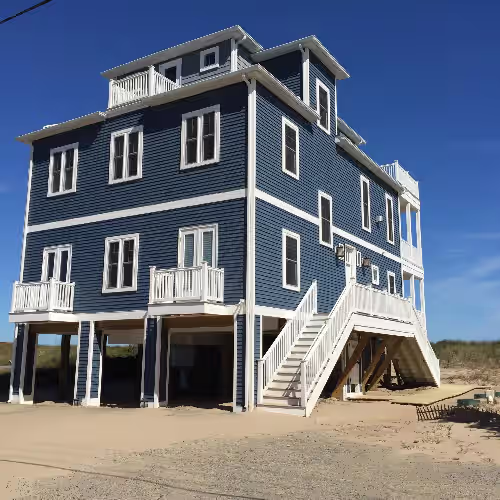 Be Right on the Beach in a Large, Gorgeous House
