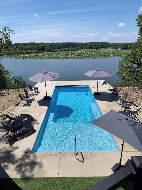 Cedar Lake Property on the water with in-ground pool, photo 5