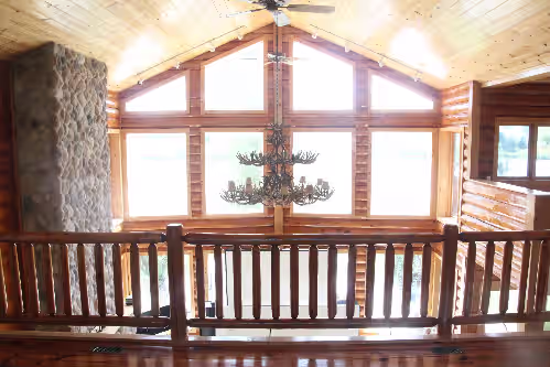 Private lake, lodge and 23 acre retreat south of Des Moines IA, photo 3