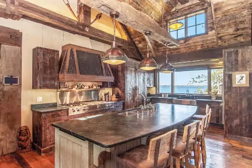 A dream chefs kitchen awaits at Gull Lakes Finest! Reclaimed Charm and Luxury