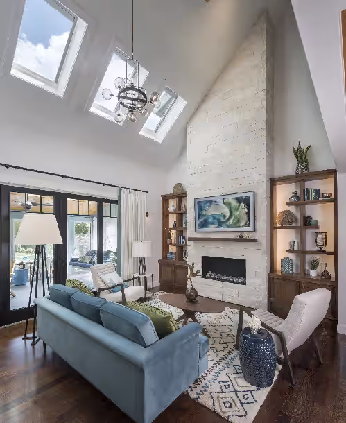 Living area at The "Idea House" From TV Series This Old House! High End, Definition of Luxury