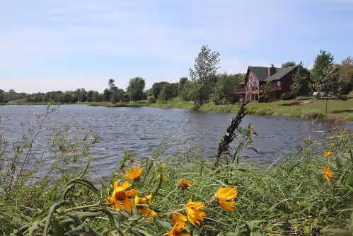 Private lake, lodge and 23 acre retreat south of Des Moines IA, photo 2