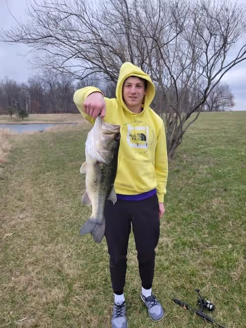 Spring of 23 guest with a great catch! Keep or release your trophy fish. at Beautiful Country Setting with Heated Inground